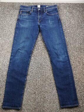 Hiroshi Kato Jeans Selvedge The Pen Slim Tyler Wash Blue Size 30x33 *Flaw